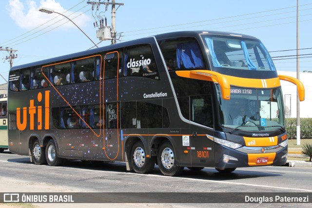 UTIL - União Transporte Interestadual de Luxo 18101 na cidade de Juiz de Fora, Minas Gerais, Brasil, por Douglas Paternezi. Número da foto: #7100459.