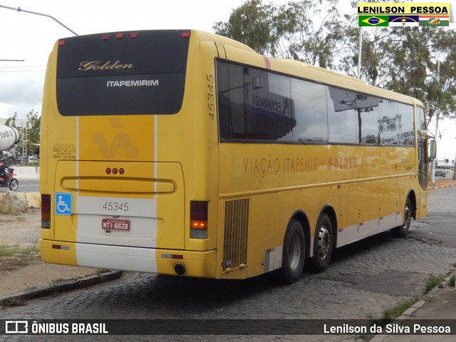 Viação Itapemirim 45345 na cidade de Caruaru, Pernambuco, Brasil, por Lenilson da Silva Pessoa. ID da foto: 7029361.