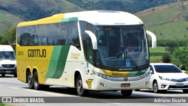 Empresa Gontijo de Transportes 18870 na cidade de Roseira, São Paulo, Brasil, por Adriano Duarte. Número da foto: #7029086.