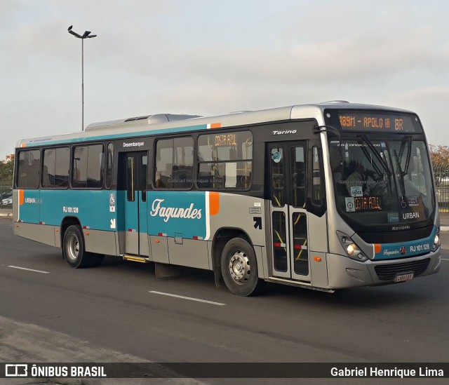Auto Ônibus Fagundes RJ 101.128 na cidade de Niterói, Rio de Janeiro, Brasil, por Gabriel Henrique Lima. Número da foto: #7029331.