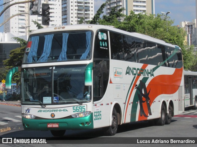 Empresa de Transportes Andorinha 5695 na cidade de São Paulo, São Paulo, Brasil, por Lucas Adriano Bernardino. ID da foto: 7029372.