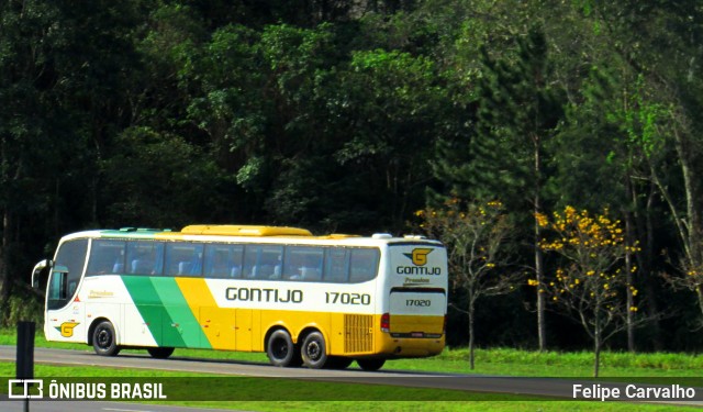 Empresa Gontijo de Transportes 17020 na cidade de Atibaia, São Paulo, Brasil, por Felipe Carvalho. ID da foto: 7029045.