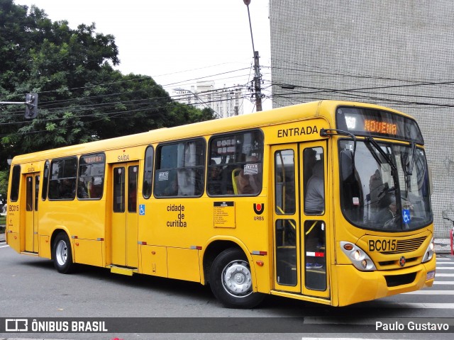 Transporte Coletivo Glória BC015 na cidade de Curitiba, Paraná, Brasil, por Paulo Gustavo. Número da foto: #7029095.