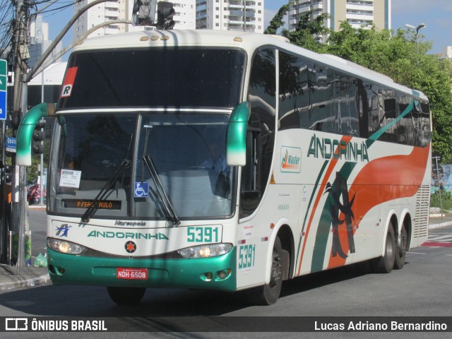 Empresa de Transportes Andorinha 5391 na cidade de São Paulo, São Paulo, Brasil, por Lucas Adriano Bernardino. ID da foto: 7029371.