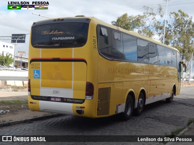 Viação Itapemirim 5081 na cidade de Caruaru, Pernambuco, Brasil, por Lenilson da Silva Pessoa. ID da foto: 7029252.