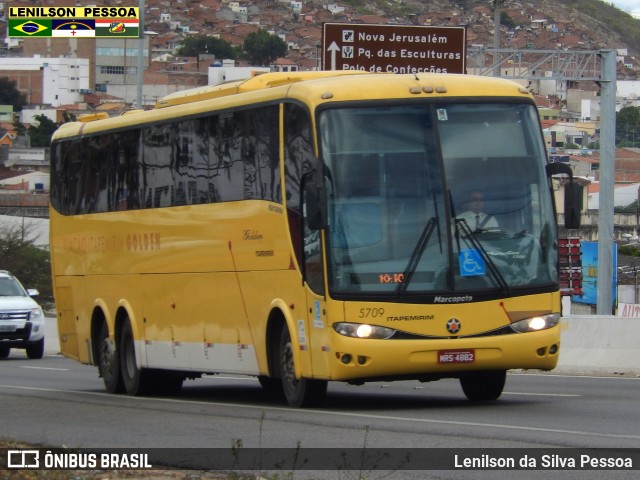 Viação Itapemirim 5709 na cidade de Caruaru, Pernambuco, Brasil, por Lenilson da Silva Pessoa. Número da foto: #7029340.