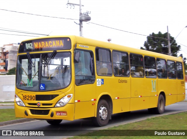 Viação Santo Ângelo 18290 na cidade de Curitiba, Paraná, Brasil, por Paulo Gustavo. Número da foto: #7029151.
