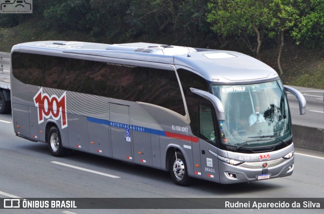 Auto Viação 1001 RJ 108.1097 na cidade de Arujá, São Paulo, Brasil, por Rudnei Aparecido da Silva. ID da foto: 7105475.