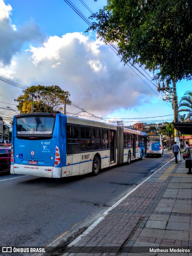 Viação Cidade Dutra 6 1607 na cidade de São Paulo, São Paulo, Brasil, por Matheus Medeiros. ID da foto: 7102859.