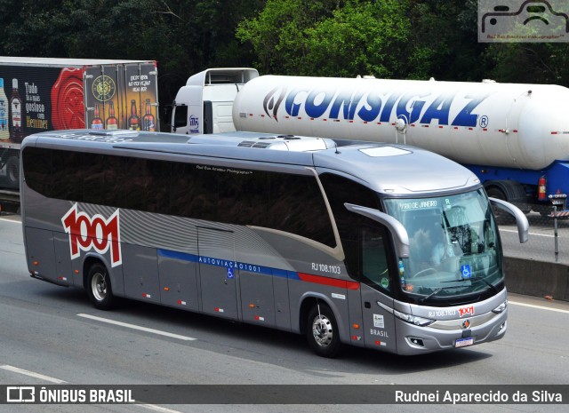 Auto Viação 1001 RJ 108.1103 na cidade de Arujá, São Paulo, Brasil, por Rudnei Aparecido da Silva. Número da foto: #7105465.