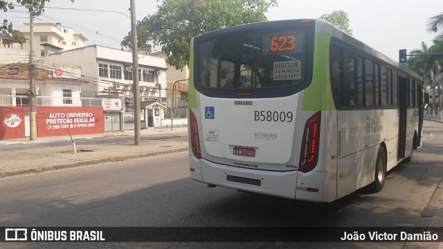 Viação Nossa Senhora de Lourdes B58009 na cidade de Rio de Janeiro, Rio de Janeiro, Brasil, por João Victor Damião. Número da foto: #7104788.
