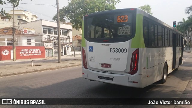 Viação Nossa Senhora de Lourdes B58009 na cidade de Rio de Janeiro, Rio de Janeiro, Brasil, por João Victor Damião. ID da foto: 7104788.