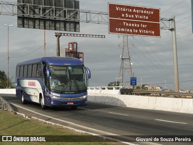 Viação Águia Branca 18860 na cidade de Vitória, Espírito Santo, Brasil, por Giovani de Souza Pereira. Número da foto: #7103359.