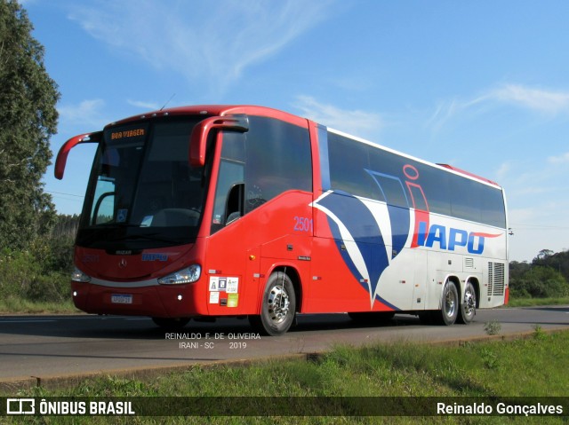 Viação Santana Iapó 2501 na cidade de Irani, Santa Catarina, Brasil, por Reinaldo Gonçalves. Número da foto: #7103680.