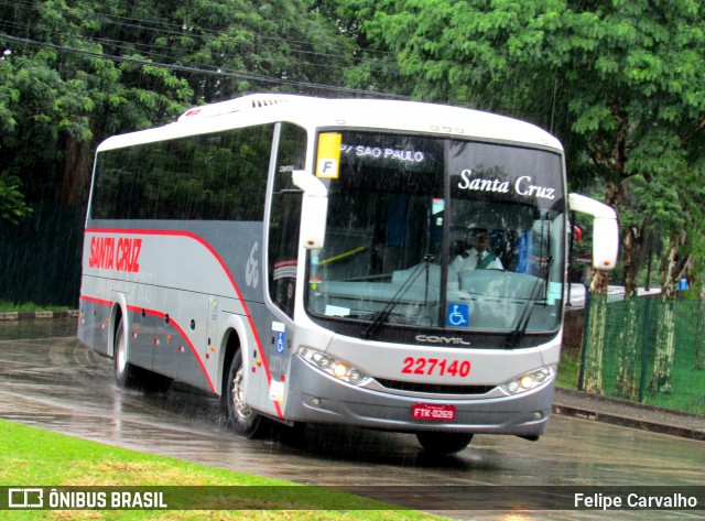 Viação Santa Cruz 227140 na cidade de São Paulo, São Paulo, Brasil, por Felipe Carvalho. ID da foto: 7105188.