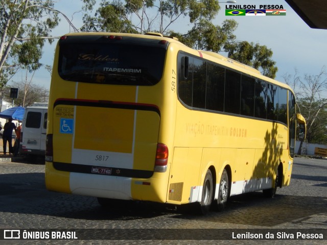 Viação Itapemirim 5817 na cidade de Caruaru, Pernambuco, Brasil, por Lenilson da Silva Pessoa. ID da foto: 7105392.