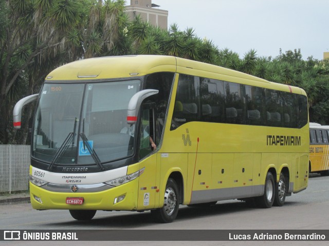 Viação Itapemirim 60561 na cidade de Curitiba, Paraná, Brasil, por Lucas Adriano Bernardino. ID da foto: 7104315.