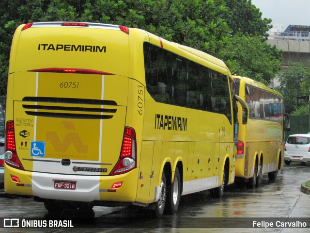 Viação Itapemirim 60751 na cidade de São Paulo, São Paulo, Brasil, por Felipe Carvalho. ID da foto: 7105079.