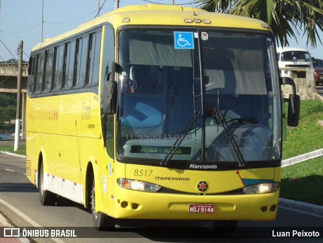 Viação Itapemirim 8517 na cidade de Vitória, Espírito Santo, Brasil, por Luan Peixoto. ID da foto: 7105387.