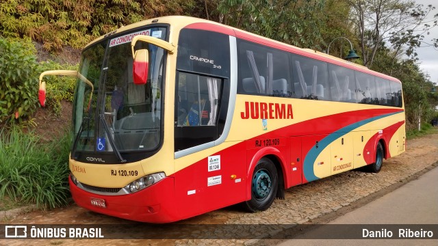 Auto Viação Jurema RJ 120.109 na cidade de Valença, Rio de Janeiro, Brasil, por Danilo  Ribeiro. Número da foto: #7102718.