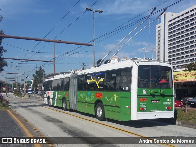 Metra - Sistema Metropolitano de Transporte 8105 na cidade de São Bernardo do Campo, São Paulo, Brasil, por Andre Santos de Moraes. ID da foto: 7030643.