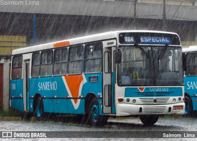 Viação Sanremo 760 na cidade de Vila Velha, Espírito Santo, Brasil, por Saimom  Lima. ID da foto: 7031901.