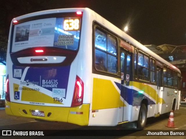 Auto Viação Três Amigos B44635 na cidade de Rio de Janeiro, Rio de Janeiro, Brasil, por Jhonathan Barros. ID da foto: 7029881.