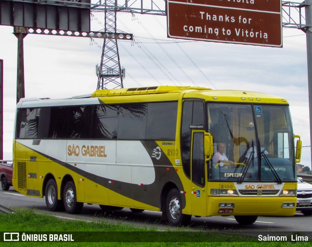 Viação São Gabriel 2100 na cidade de Vitória, Espírito Santo, Brasil, por Saimom  Lima. ID da foto: 7031819.