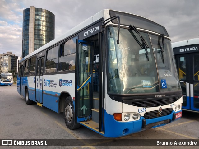 Transol Transportes Coletivos 0259 na cidade de Florianópolis, Santa Catarina, Brasil, por Brunno Alexandre. Número da foto: #7029648.