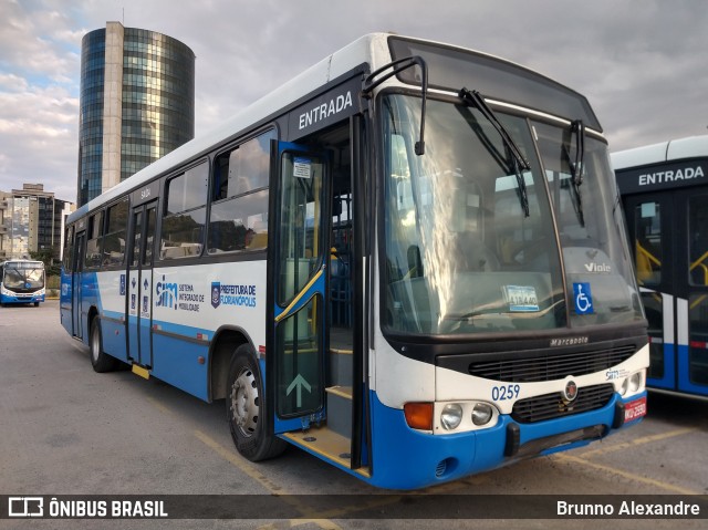 Transol Transportes Coletivos 0259 na cidade de Florianópolis, Santa Catarina, Brasil, por Brunno Alexandre. ID da foto: 7029648.