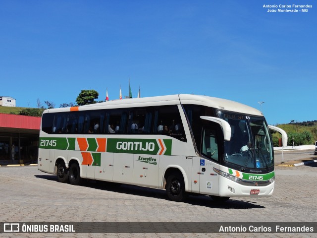 Empresa Gontijo de Transportes 21745 na cidade de João Monlevade, Minas Gerais, Brasil, por Antonio Carlos Fernandes. Número da foto: #7029964.
