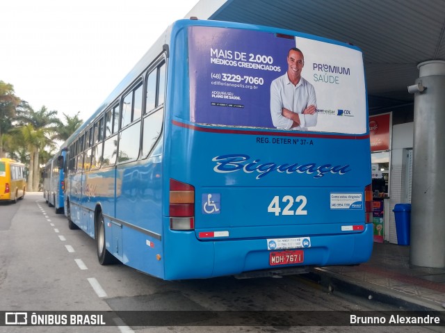 Biguaçu Transportes Coletivos Administração e Participação 422 na cidade de Florianópolis, Santa Catarina, Brasil, por Brunno Alexandre. ID da foto: 7029646.