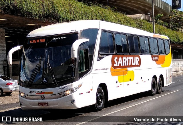 Saritur - Santa Rita Transporte Urbano e Rodoviário 24400 na cidade de Belo Horizonte, Minas Gerais, Brasil, por Vicente de Paulo Alves. Número da foto: #7032901.