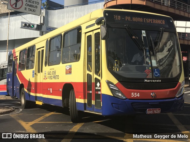 Circular Santa Luzia > Protetora Transportes 554 na cidade de São José do Rio Preto, São Paulo, Brasil, por Matheus  Geyger de Melo. ID da foto: 7032208.