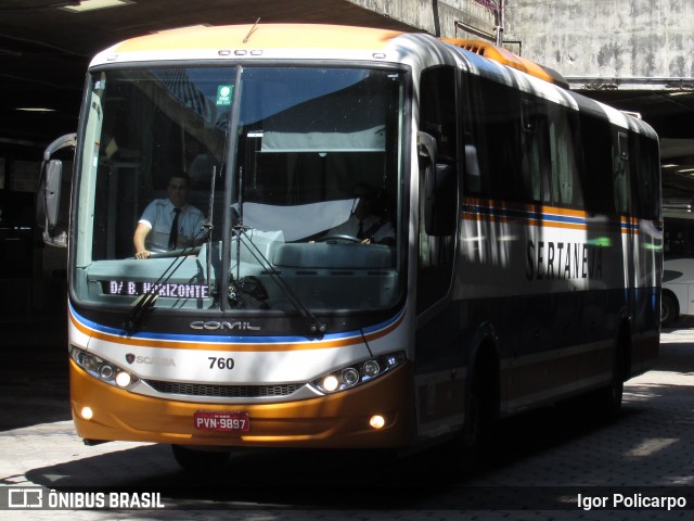 Viação Sertaneja 760 na cidade de Belo Horizonte, Minas Gerais, Brasil, por Igor Policarpo. Número da foto: #7034948.