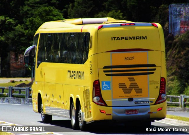 Viação Itapemirim 60529 na cidade de Teresópolis, Rio de Janeiro, Brasil, por Kauã Moore Carmo. Número da foto: #7034996.