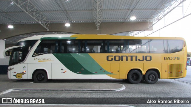 Empresa Gontijo de Transportes 18075 na cidade de Taubaté, São Paulo, Brasil, por Alex Ramos Ribeiro. Número da foto: #7034626.
