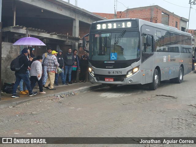 Pêssego Transportes 47676 na cidade de São Paulo, São Paulo, Brasil, por Jonathan  Aguiar Correa. ID da foto: 7032922.