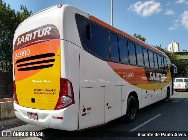 Saritur - Santa Rita Transporte Urbano e Rodoviário 24990 na cidade de Belo Horizonte, Minas Gerais, Brasil, por Vicente de Paulo Alves. Número da foto: #7032141.