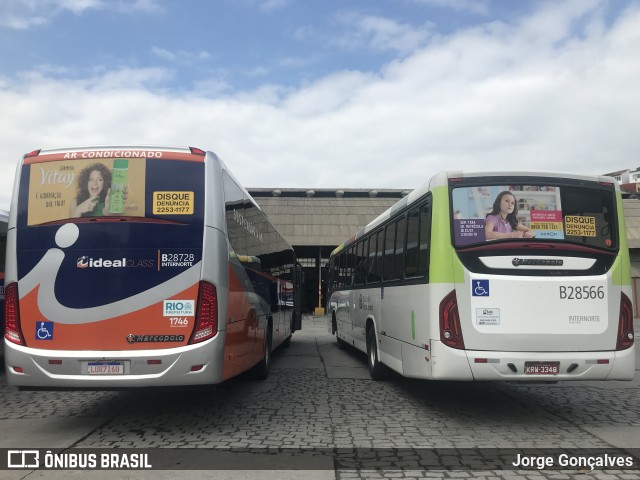 Viação Ideal B28728 na cidade de Rio de Janeiro, Rio de Janeiro, Brasil, por Jorge Gonçalves. Número da foto: #7033124.