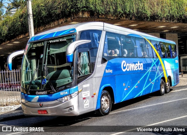 Viação Cometa 10114 na cidade de Belo Horizonte, Minas Gerais, Brasil, por Vicente de Paulo Alves. ID da foto: 7032865.