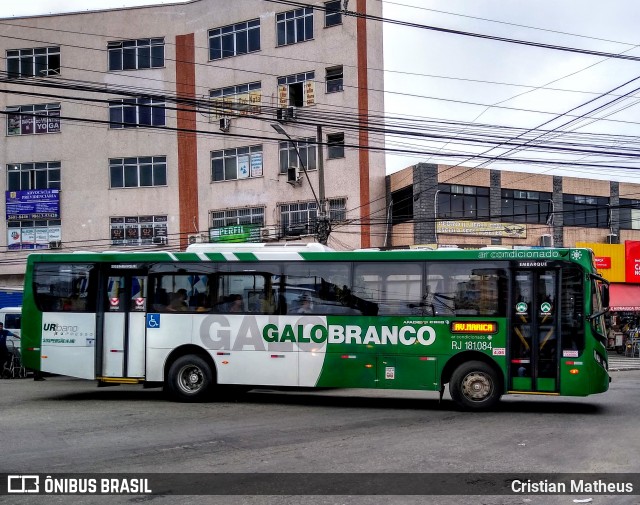 Viação Galo Branco RJ 181.084 na cidade de São Gonçalo, Rio de Janeiro, Brasil, por Cristian Matheus. Número da foto: #7035549.