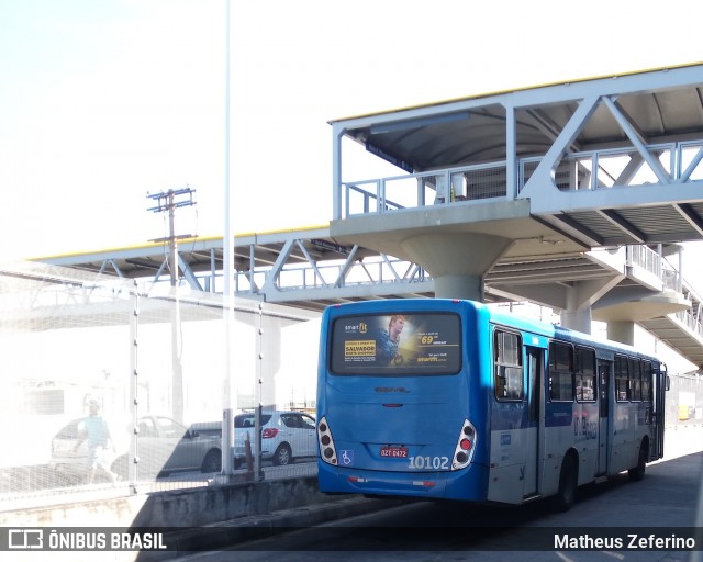 Concessionária Salvador Norte - CSN Transportes 10102 na cidade de Salvador, Bahia, Brasil, por Matheus Zeferino. ID da foto: 7036374.