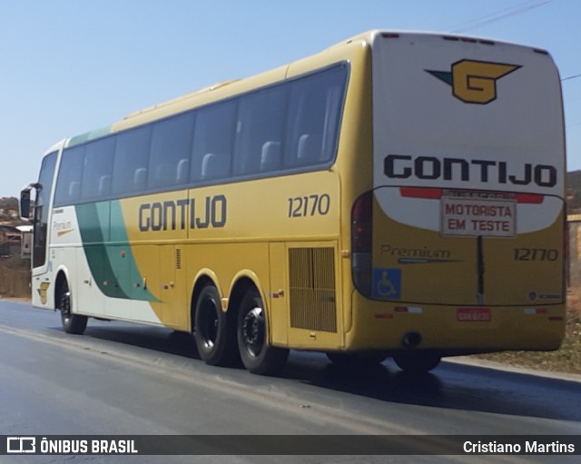 Empresa Gontijo de Transportes 12170 na cidade de Montes Claros, Minas Gerais, Brasil, por Cristiano Martins. ID da foto: 7035641.