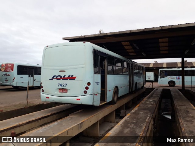 SOUL - Sociedade de Ônibus União Ltda. 7427 na cidade de Alvorada, Rio Grande do Sul, Brasil, por Max Ramos. Número da foto: #7037287.