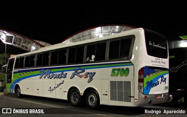 Monte Rey Turismo 5700 na cidade de Aparecida, São Paulo, Brasil, por Rodrigo  Aparecido. Número da foto: #7036962.