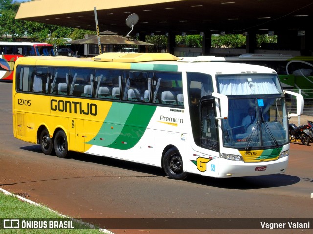 Empresa Gontijo de Transportes 12705 na cidade de Foz do Iguaçu, Paraná, Brasil, por Vagner Valani. ID da foto: 7035150.