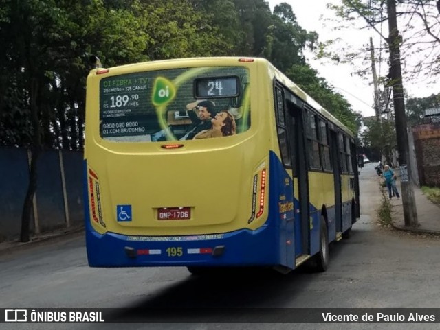 Trancid - Transporte Cidade de Divinópolis 195 na cidade de Divinópolis, Minas Gerais, Brasil, por Vicente de Paulo Alves. Número da foto: #7036804.