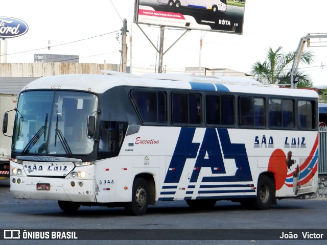 Empresa de Transportes São Luiz 6340 na cidade de Feira de Santana, Bahia, Brasil, por João Victor. ID da foto: 7037148.