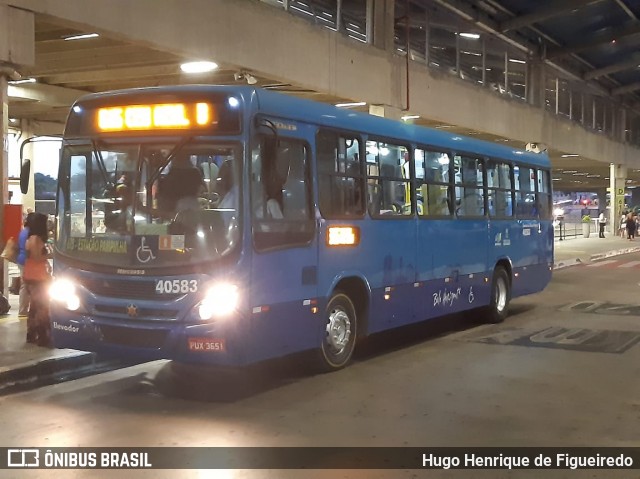 Milênio Transportes 40583 na cidade de Belo Horizonte, Minas Gerais, Brasil, por Hugo Henrique de Figueiredo. ID da foto: 7035283.